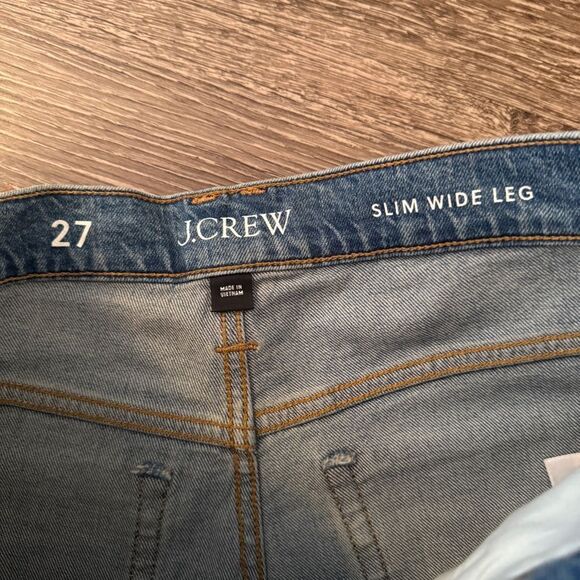 J. Crew Slim Wide Leg Jeans - Picture 4 of 7